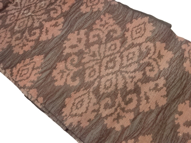 紙布 紗 華文模様織出し名古屋帯